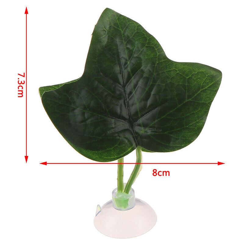 Aquarium Decor Artificial Plant Leaf Betta Rest Fish Plant With Suction Cu Tt