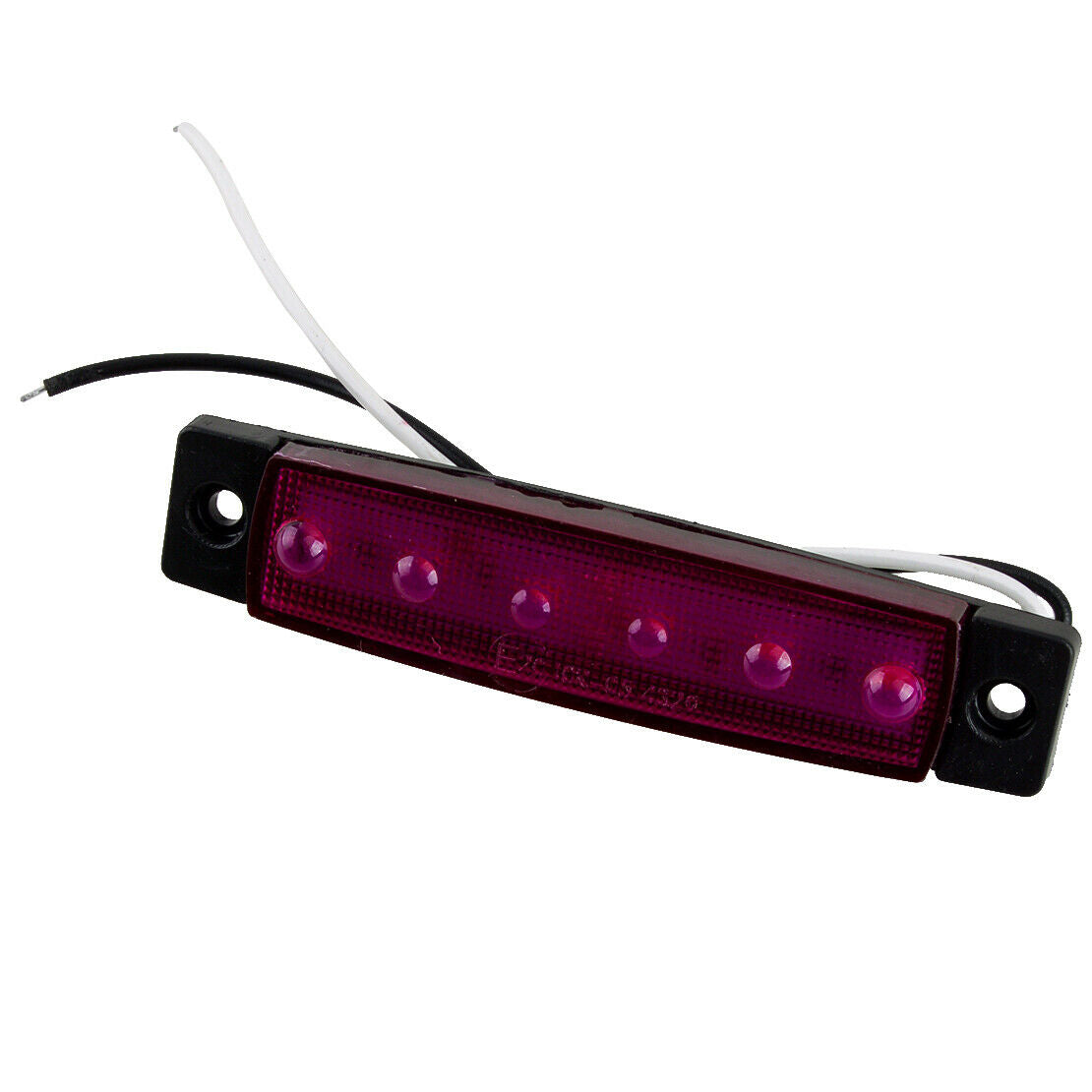 20 pc/kit 6 LED Boat Truck Side Marker Indicators Lights Rock Lamp Purple