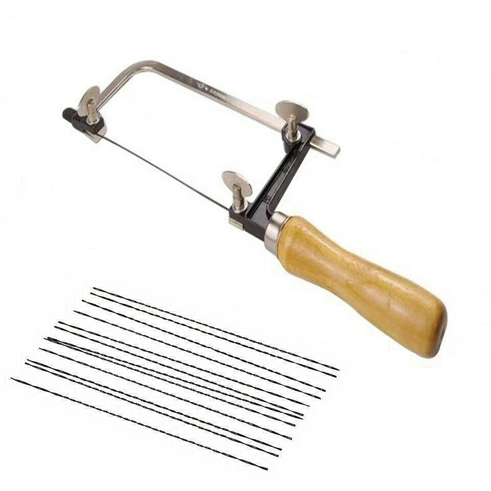 48PCS Saw + JEWELRY TOOLS Set Adjustable Hand Jewelers Saw various blade lengths