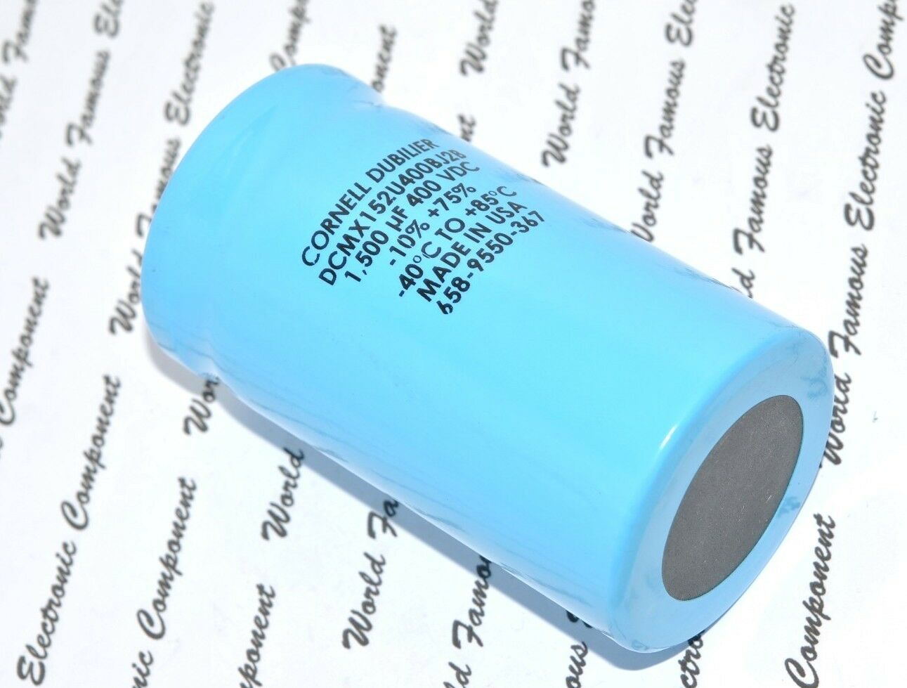 1pcs - Cornell Dubilier DCMX 1500uF 400V Screw Terminal Electrolytic Capacitor