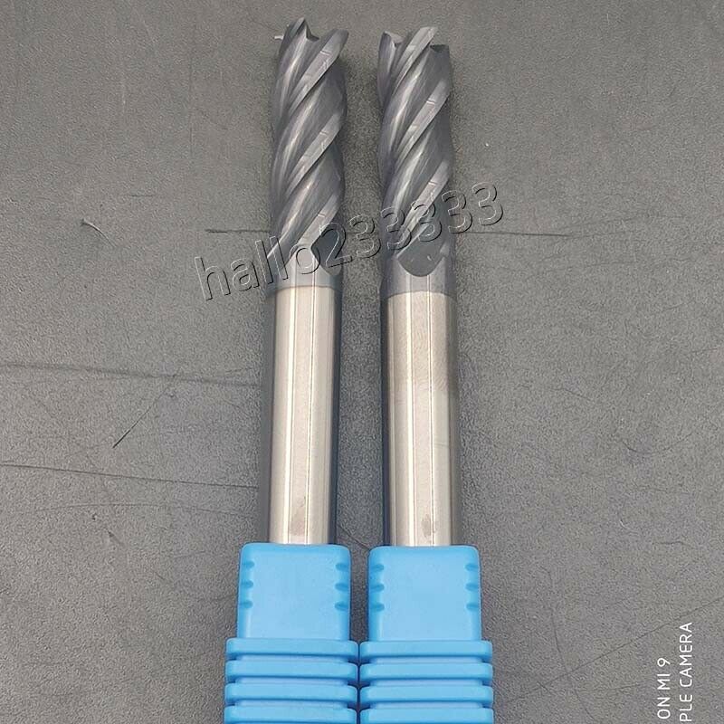 2PCS 8mm *75mm 45 Degree Cutter Router Bit Tool 4 Flutes HRC45-50 Carbide