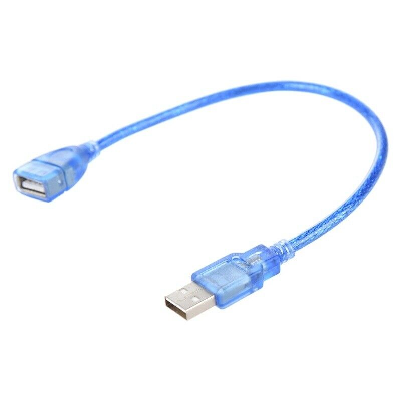 Short USB 2.0 A Female to Male Extension Cable Q4T9