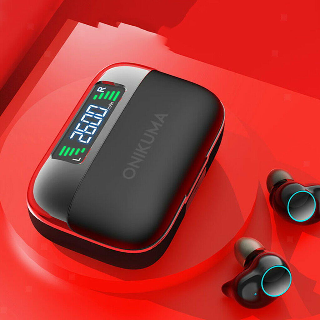 Wireless Earbuds with 2600mAh Charging Case Hi-Fi Stereo Sound for Sport