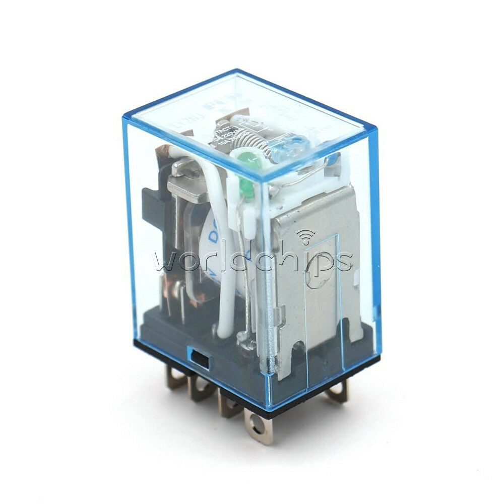 2PCS 12V Small Relay Omron LY2NJ DC 10A 8PIN Coil DPDT W