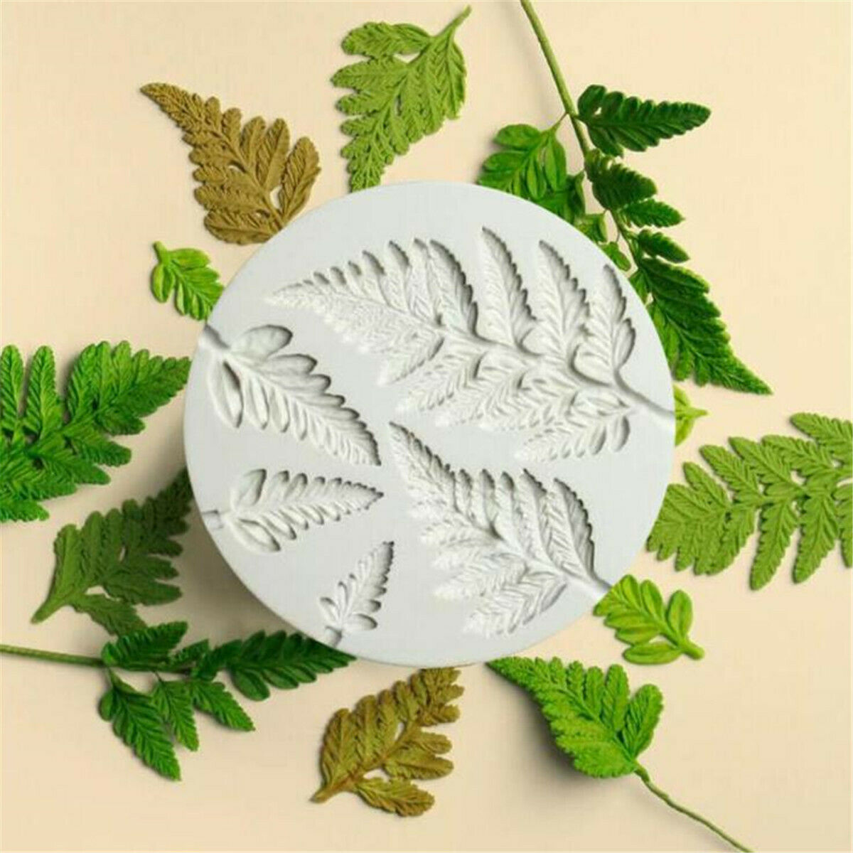 Fern Leaf Silicone Cake Decor Fondant Sugarcraft Mould Chocolate Baking Mold DIY