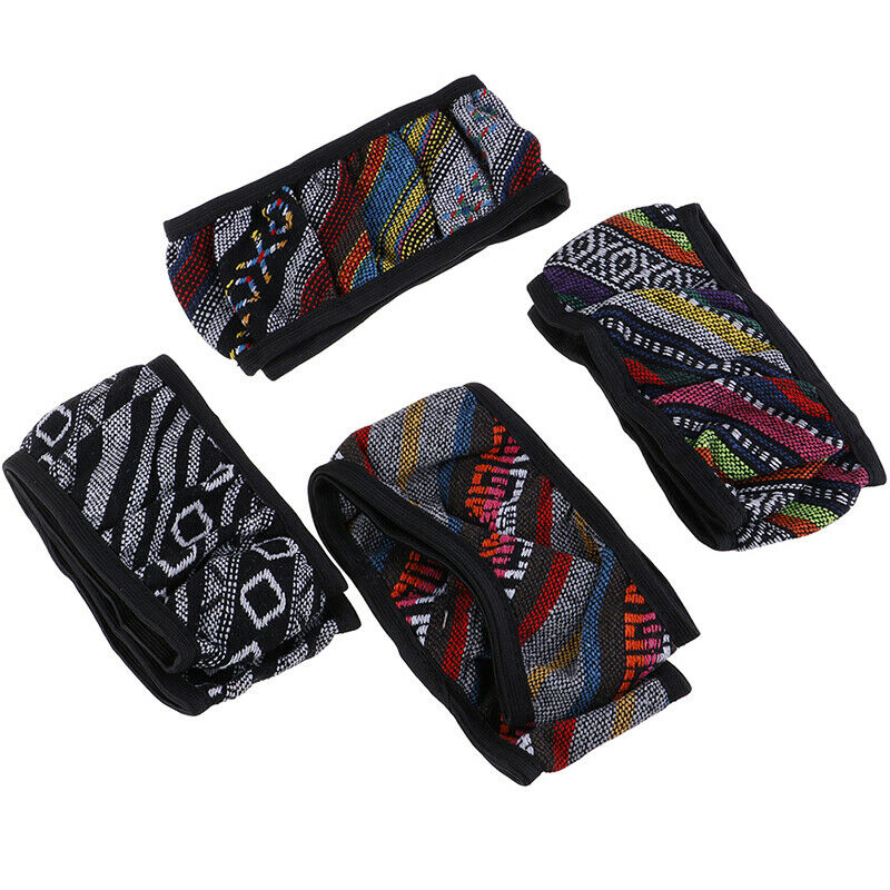 1x Pretty Ethnic Auto Car Steering Wheel Cover Breathable Flax Universal .l8