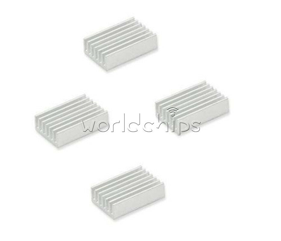 50PCS Aluminum Rectangle CPU Heatsink Radiator Heat Sink Cooling Fin 20x14x6mm