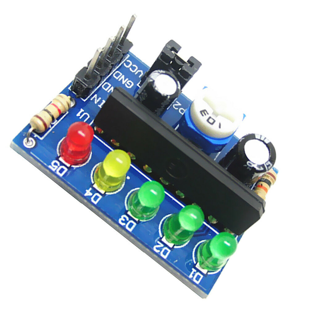 5 LED Meter Audio Level Indicator / Power Meter Level Indicating 3.5V-12V