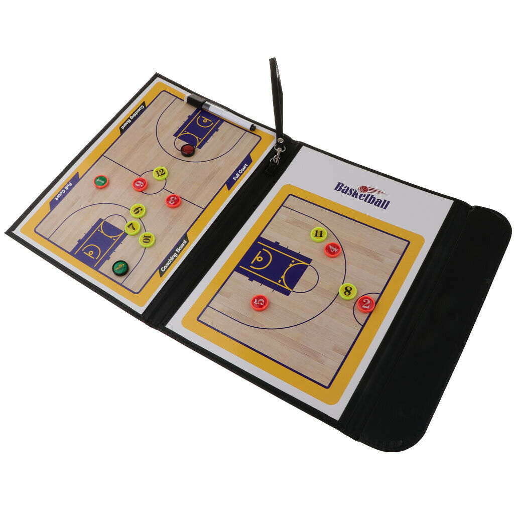 Sports Basketball Dry Erase PU Coaching Board for Strategizing, Techniques