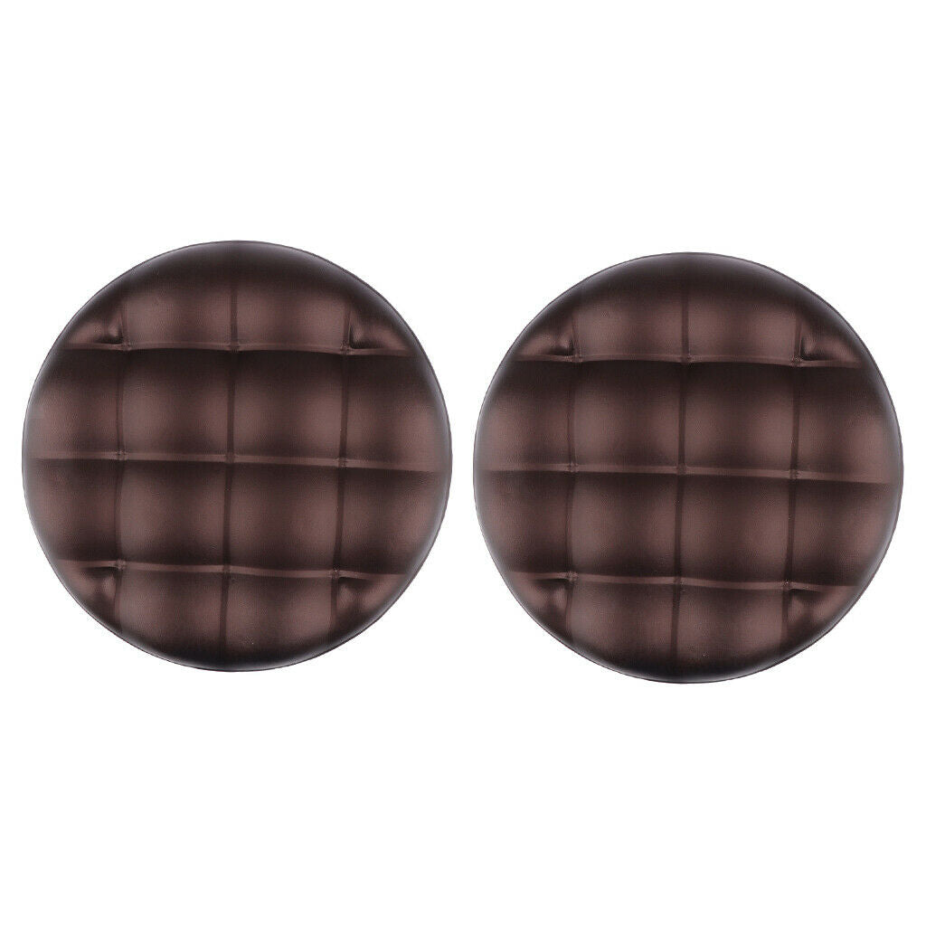 2pcs Soft Removable Bar Stool Replacement Cushion Standard Chair Seat Brown