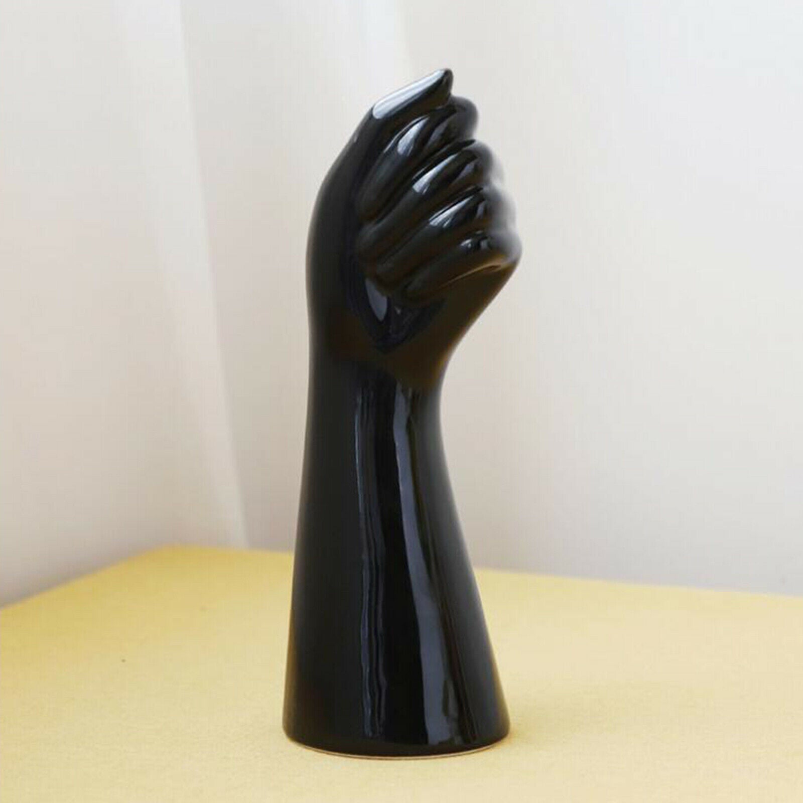 Nordic Ceramic Hand Shape Vase Holder Flower Arrangement Pot Creative Decor
