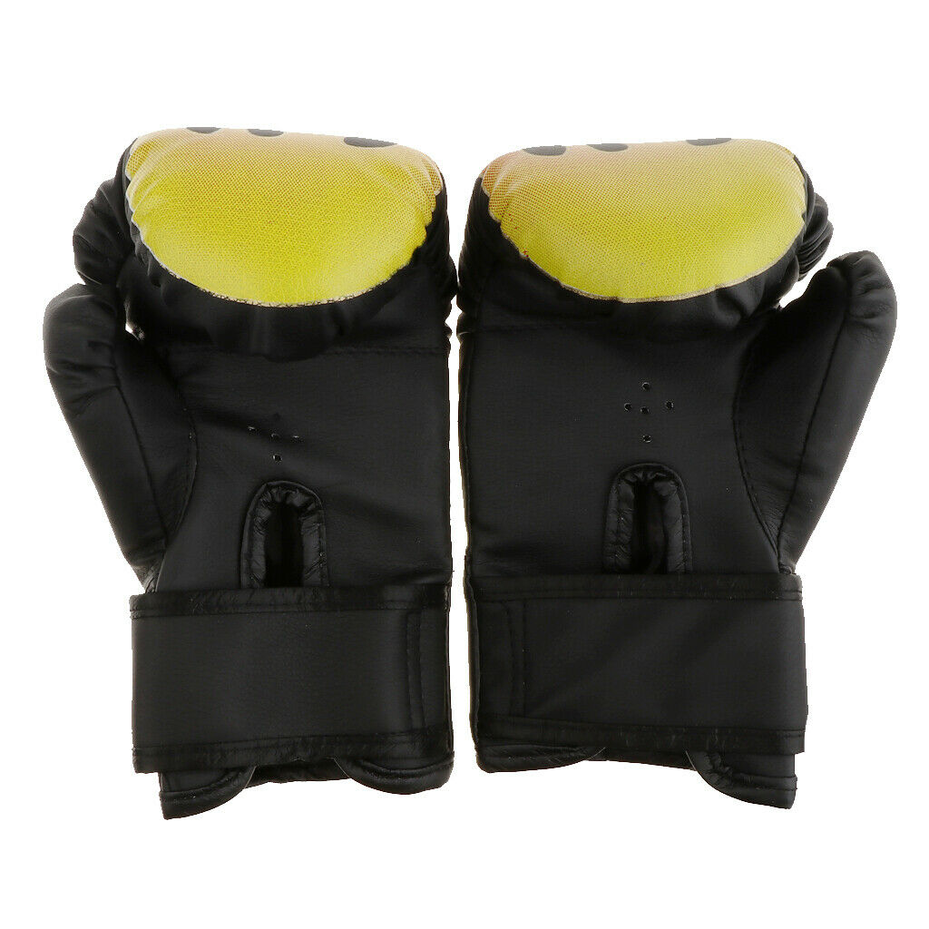 2 Pairs of Boxing Gloves Padded with Polyurethane Foam, Half Finger Kickboxing