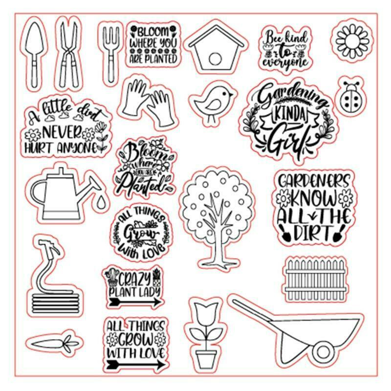 Spring Farm Silicone Clear Seal Stamp DIY Scrapbooking Embossing Photo Album