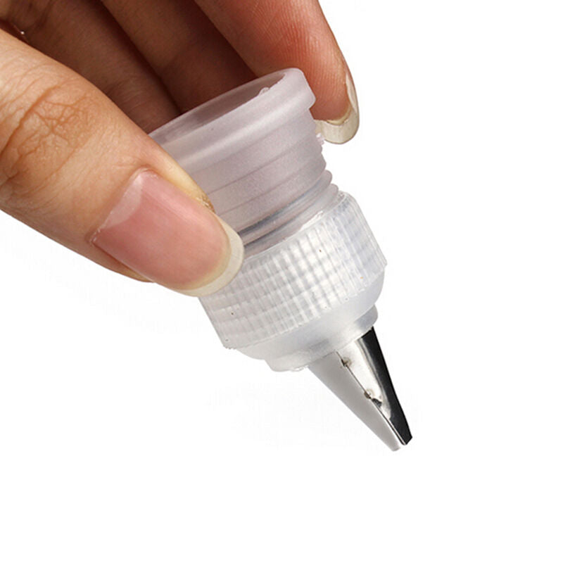 Silicone Reusable Piping Bag 6 Icing Nozzles Fondant Cake Pastry Decoratin.l8