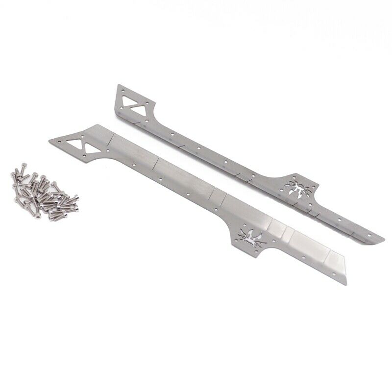 2Pcs Metal Side Skirt Surround for 1/10 RC Cler Car Axial SCX10 90046 AXI03007P5