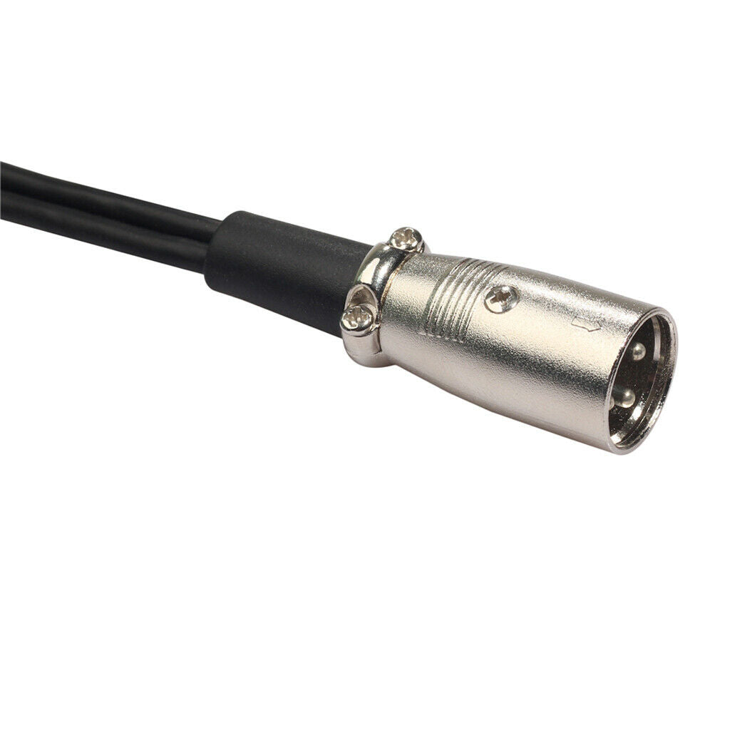 2 Pieces XLR 1 Male to 2 Female Audio Extension Cable for Mic Mixer Recorder