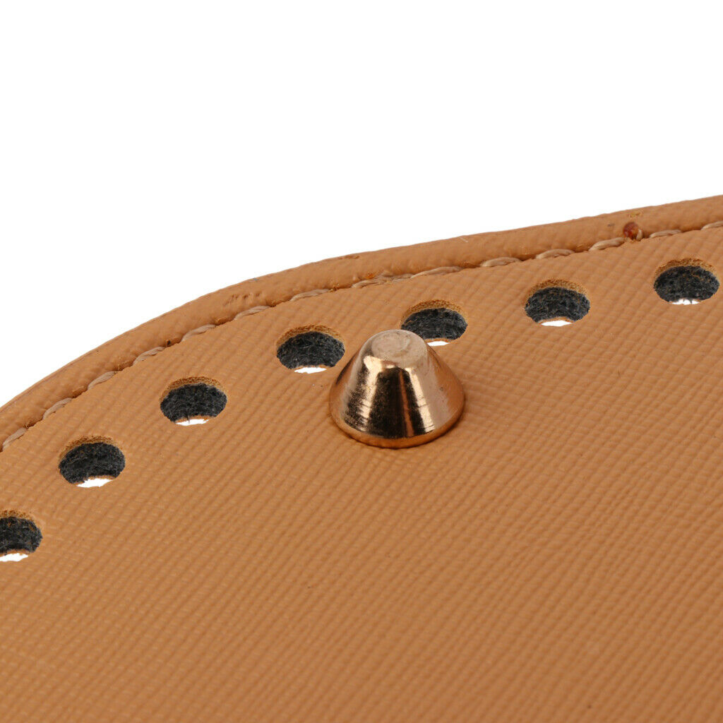 2pcs DIY Bags PU Pads Bottom Base 25x12x0.4cm Shaper Bag Cushion W/ 60 Holes