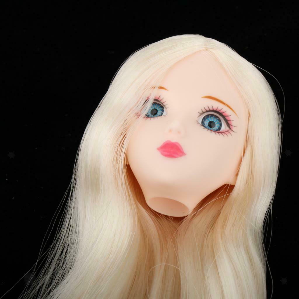 Head Sculpt with Light Golden Hair for SD for Dollfie 1/6 BJD DIY Parts