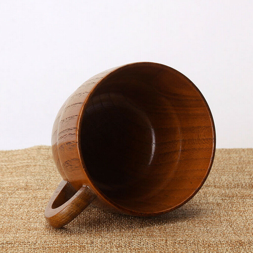 Wooden Cup Handmade Coffee Tea Beer Juice Milk Mug Drink 8.5cmx7cm