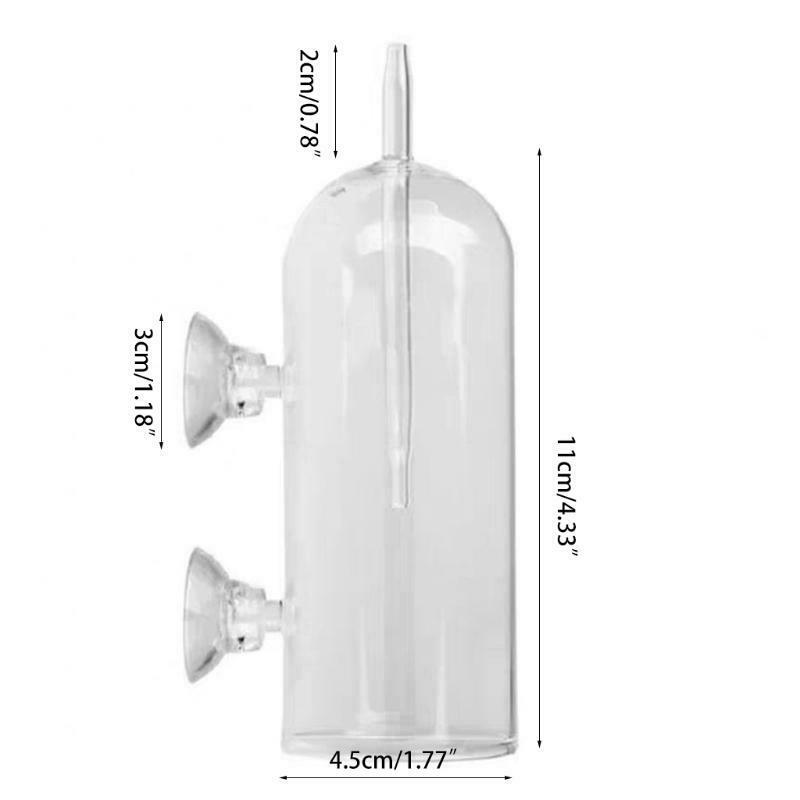 Aquarium Air Oxygen Bubbler Glass Cup Set Prevent Bubble from Sputtering