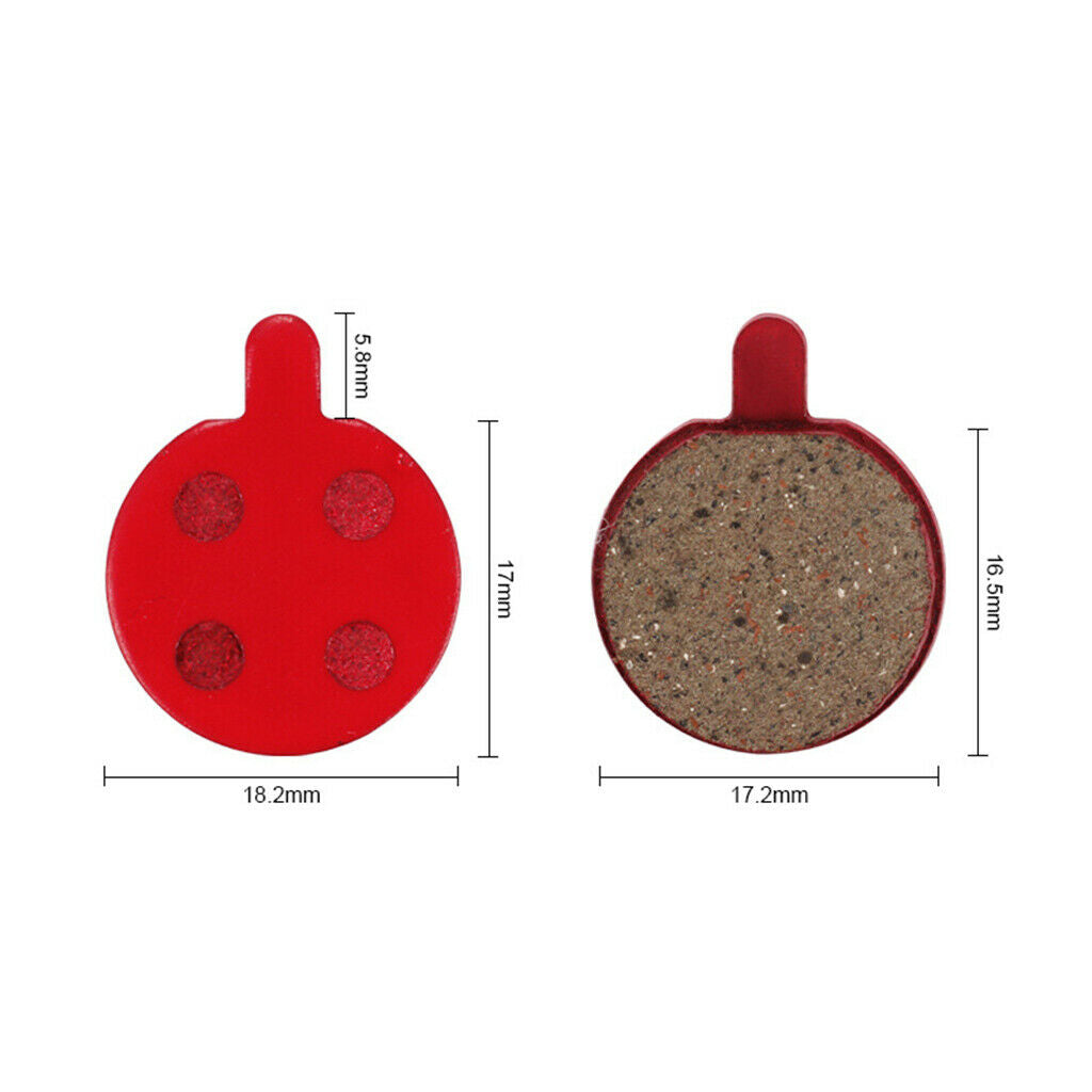 2Pcs 22.8mm x 18.2mm Ceramic Bicycle Brake Plate MTB Brakes Friction Pads