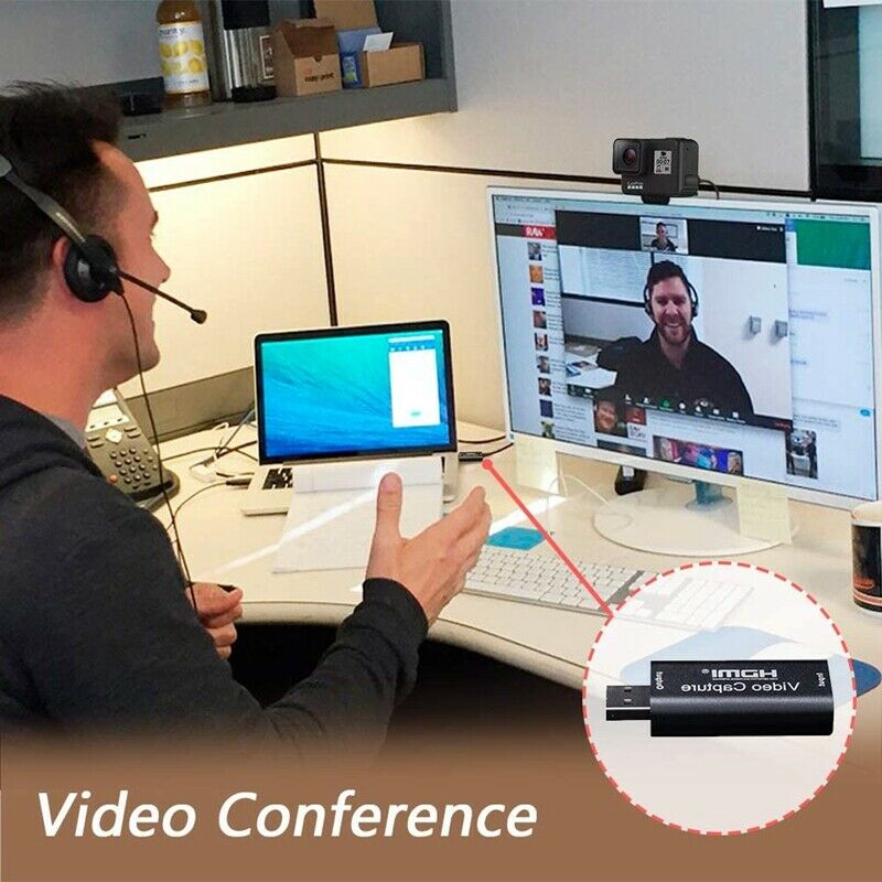 Audio Video Capture Cards 1080P MI to USB 2.0 Video Record for Gaming StreaminO9