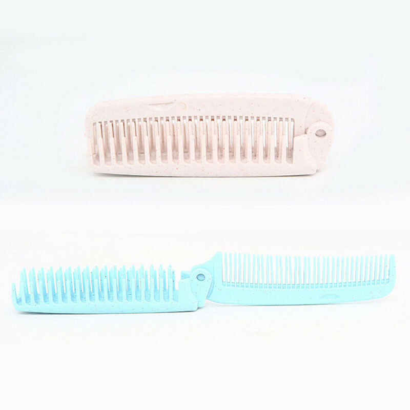 hairdressing portable folding comb hair brush pocket travel anti-static c.l8