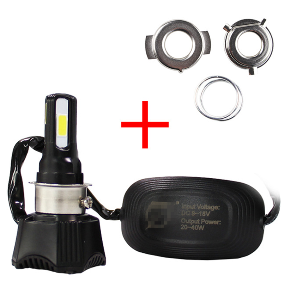40W High Power Motorcycle Headlight LED Bulb 4COB 4400LM H4 HS1 H6 S2 Hi/Lo Beam