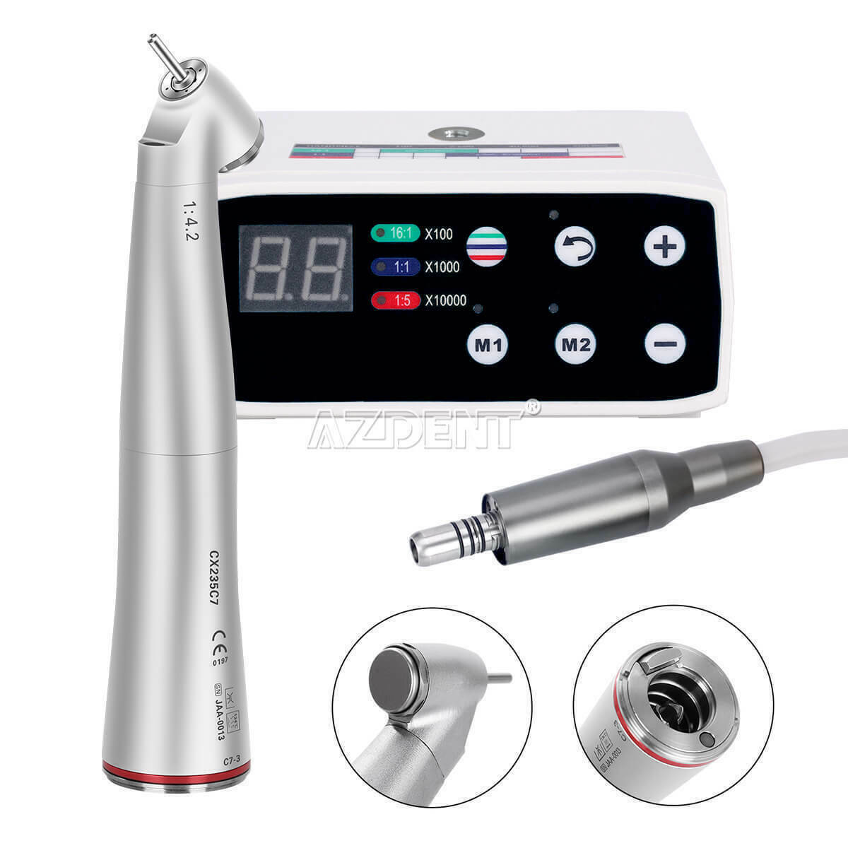 Dental E Type Brushless LED Electric Micro Motor+1:4.2 increasing handpiece