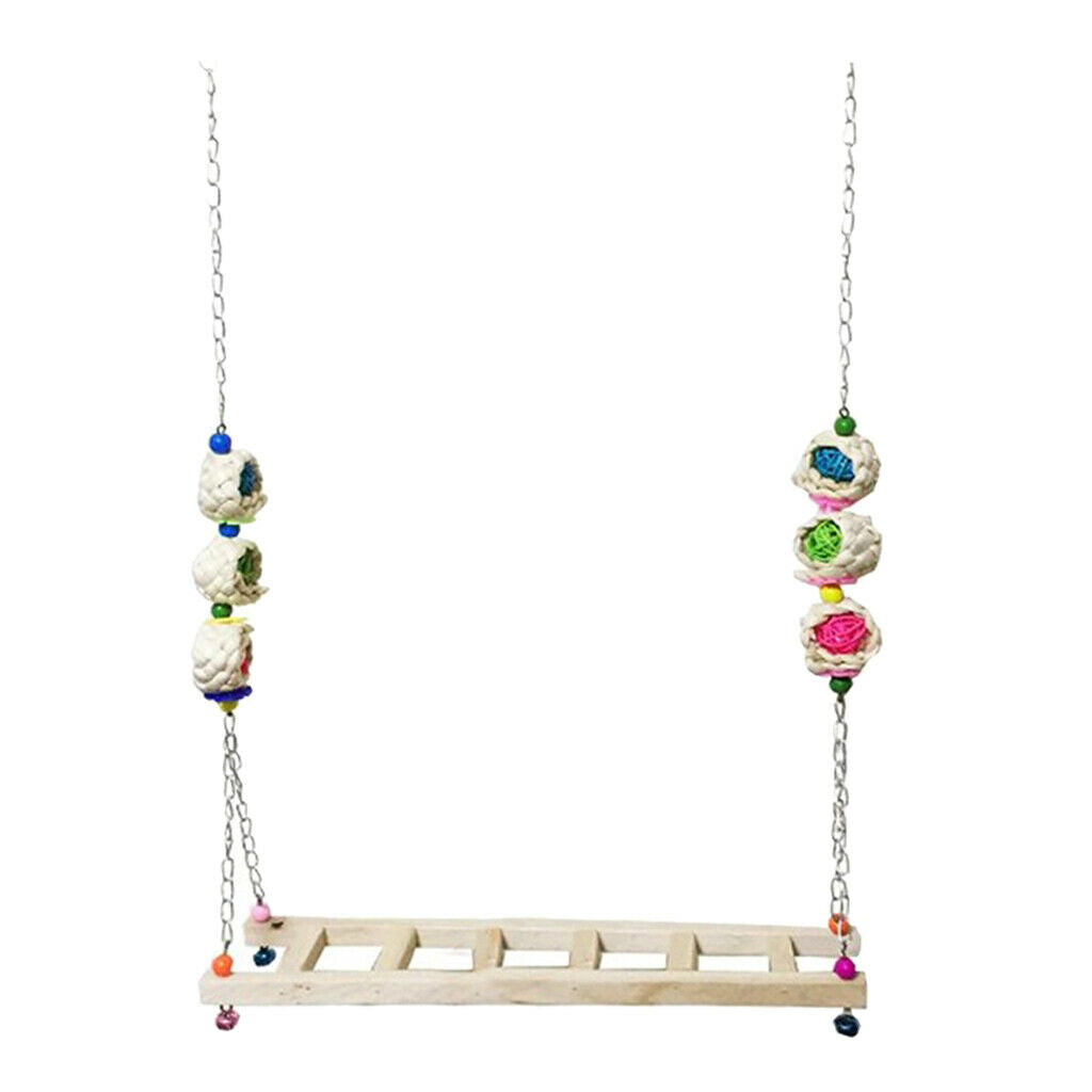 Chicken Ladder Wooden Perch Chicken Hens Large Birds Canary Ladder-B