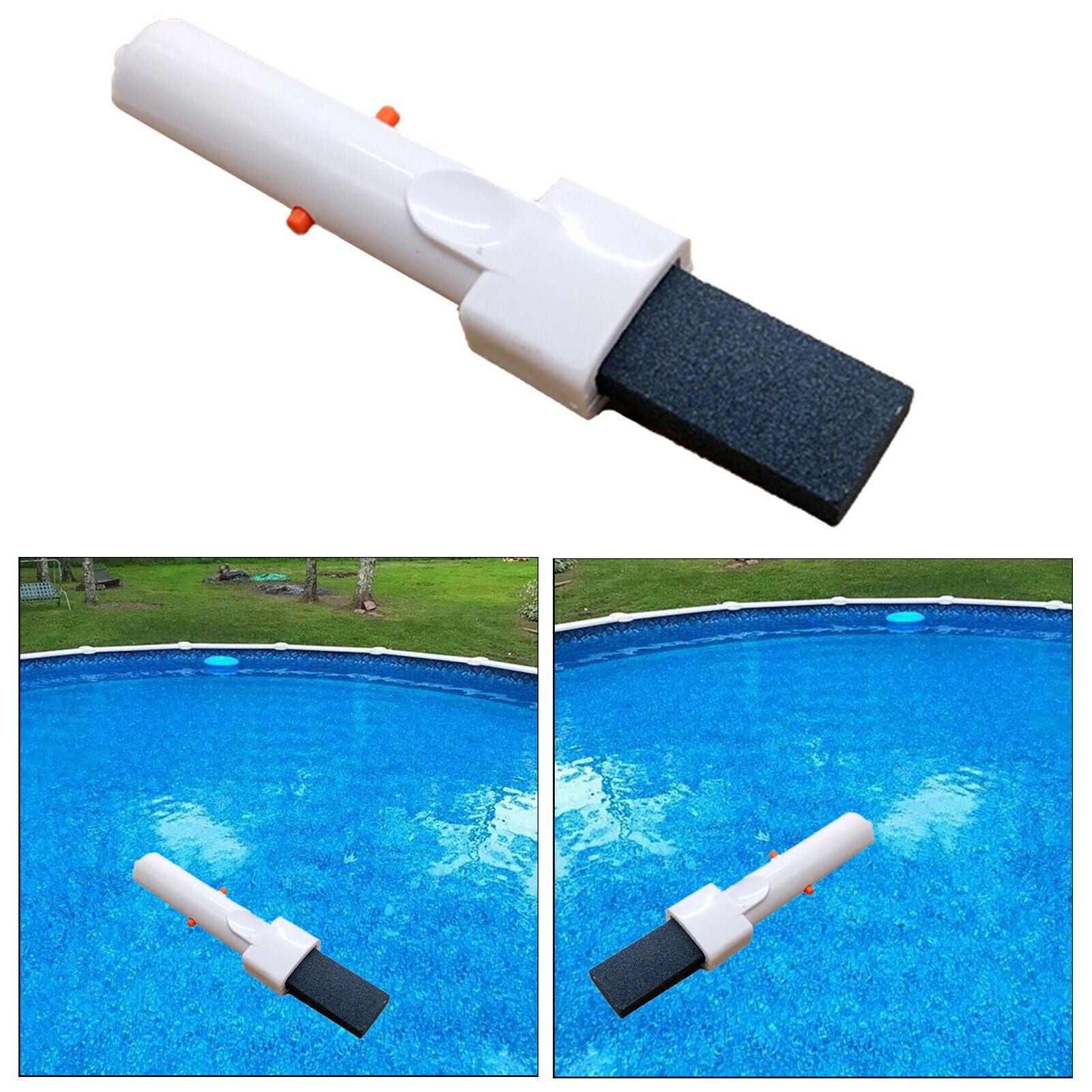 Effective Pool Pumice Stone with Clip Handle Surface Lime Remover Erase Rust