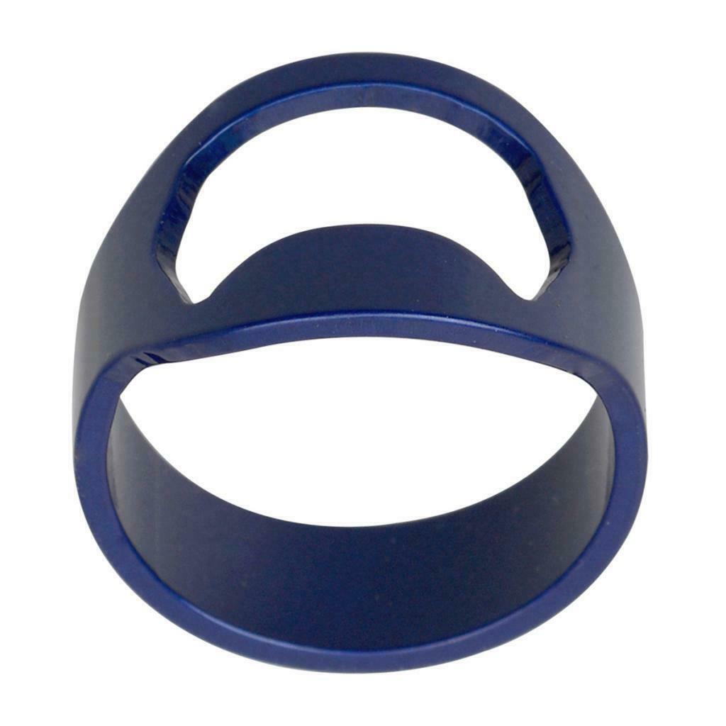 Fashion Blue Ring Beer Opener Steel Finger Ring Bottle Opener Bar Men Gift