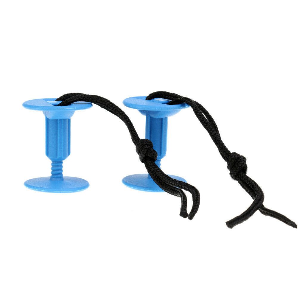 2Pcs Lightweight  Surfboard Leash Plug with Cords Strings Accessory