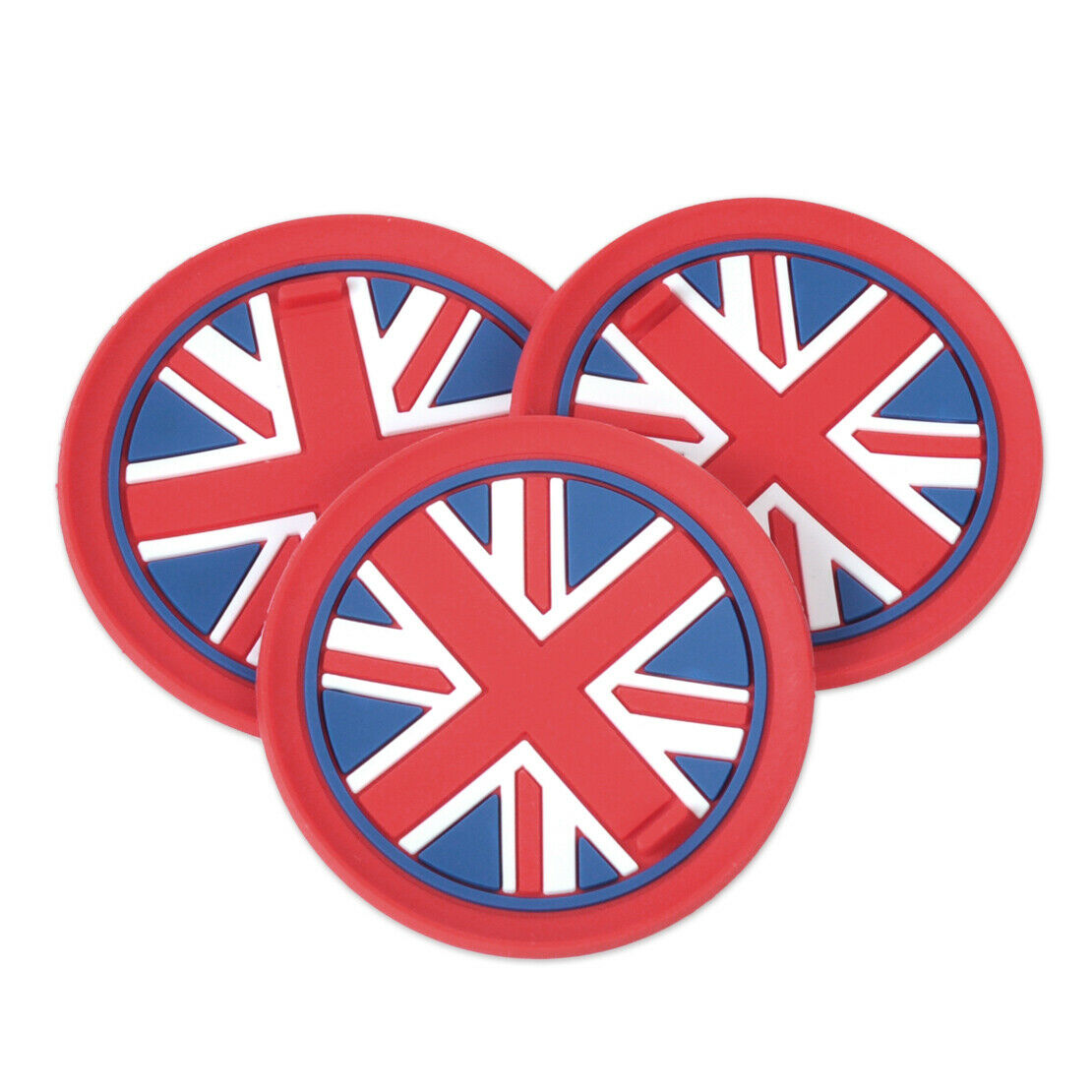 2x Union Jack Car Cup Mat Holder Coaster Fit for MINI COOPER S R55 R56 R57 AT
