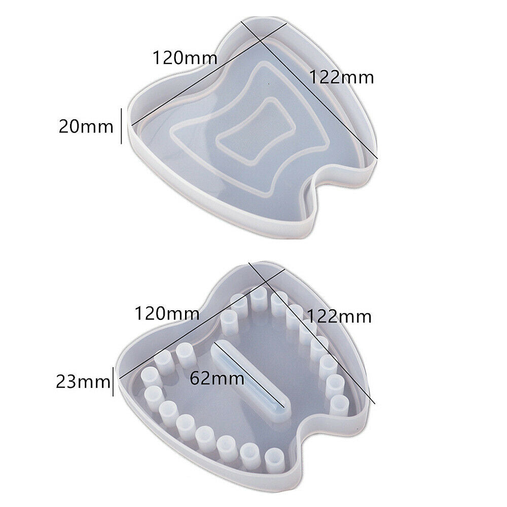 Storage Box Epoxy Casting Silicone Mold Teeth Lanugo Memorial Case Container DIY