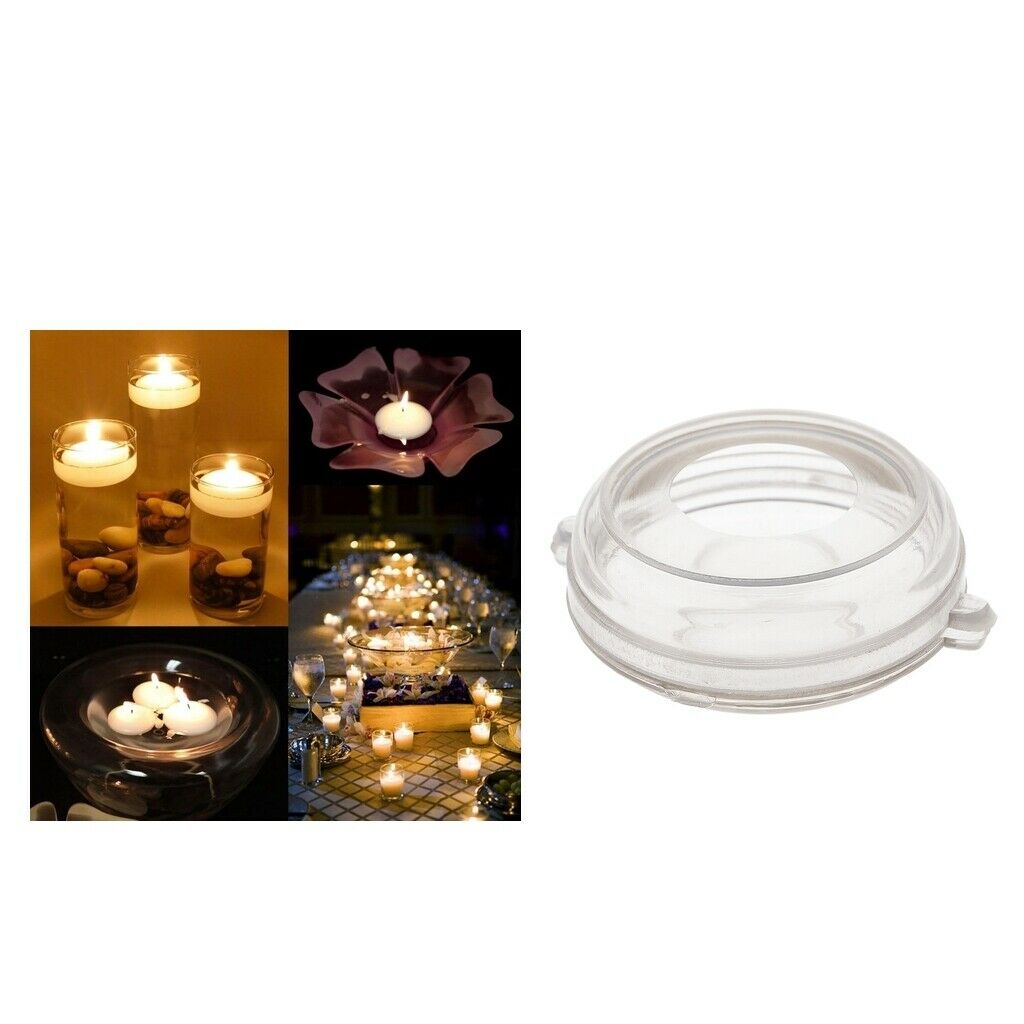 3X Water Floating Candle Disc Floater Candles Making Mold Plastic Soap Mould