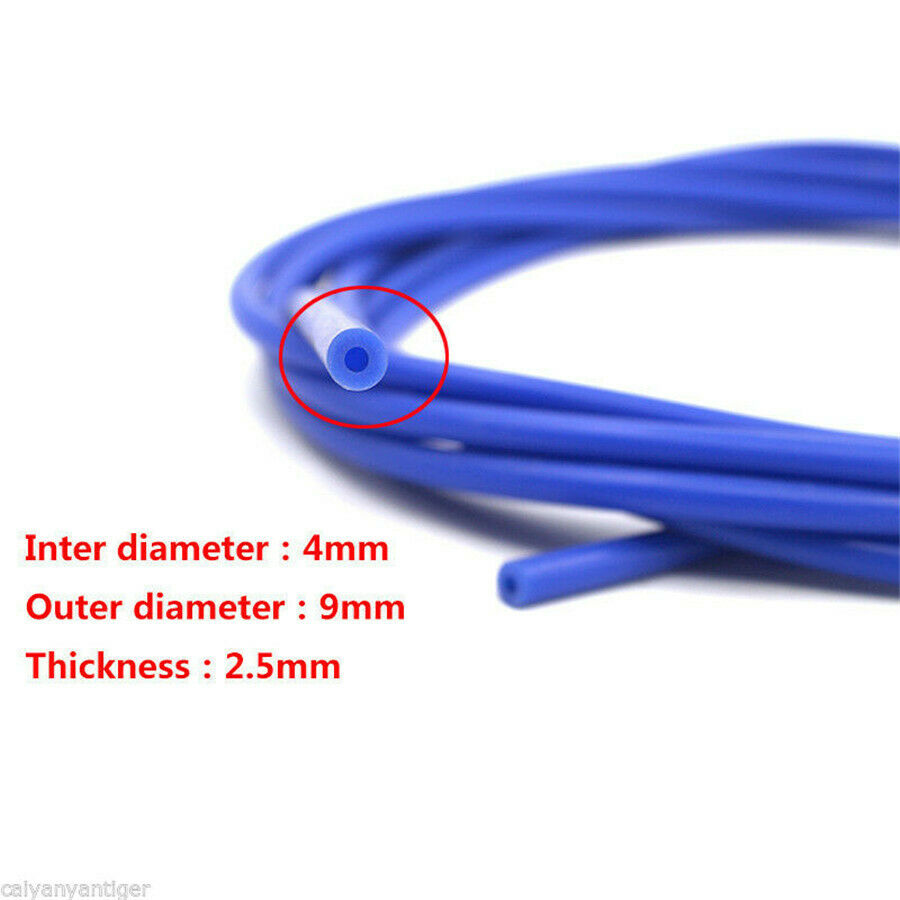 16.4ft 5M 4mm Silicone Vacuum Tube Hose Silicon Tubing for Car Cooling System