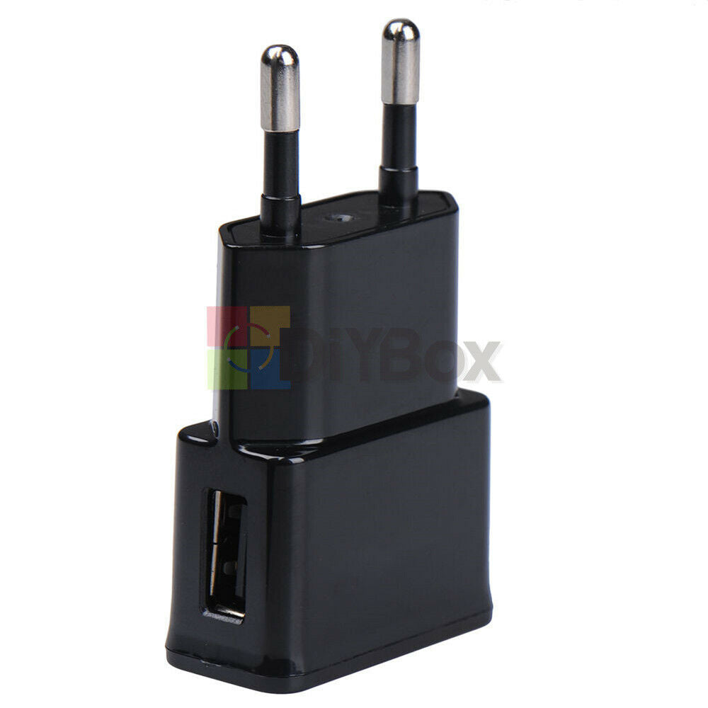 5V 2A USB EU Plug Wall Charger One 1 Port Charging Travel Adjust Power Adapter
