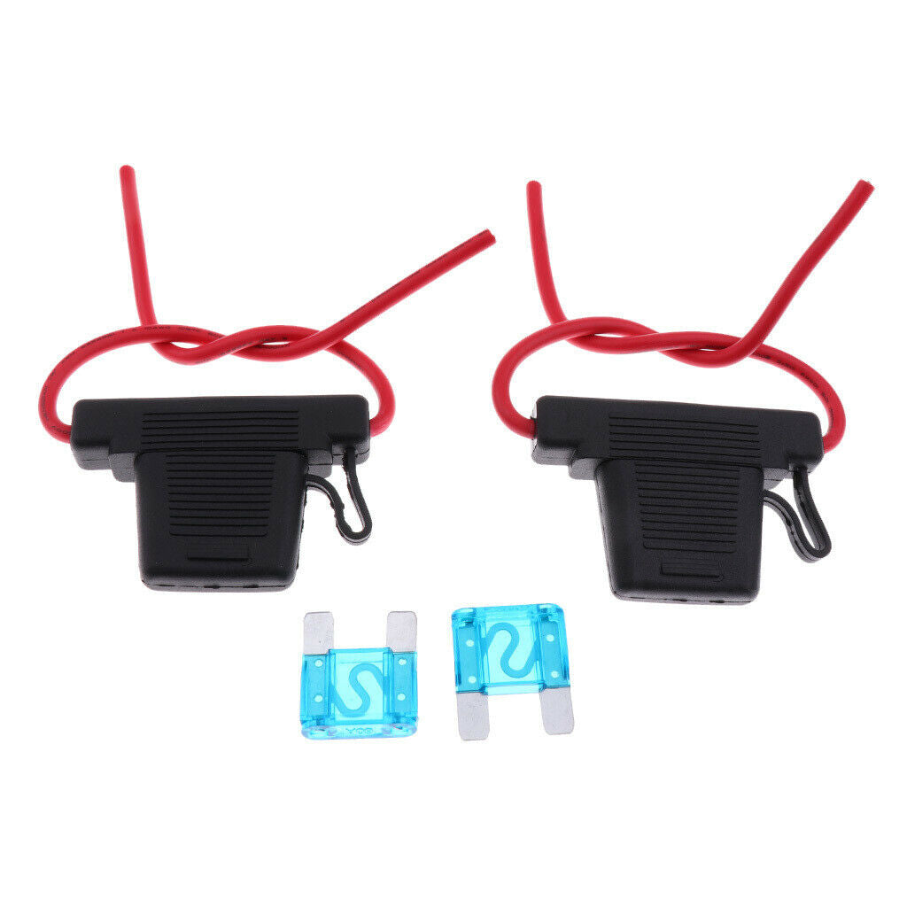 2 Pieces 10 AWG Scosche ATC Heavy Duty Fuse Holder 12 Volt Car Boat