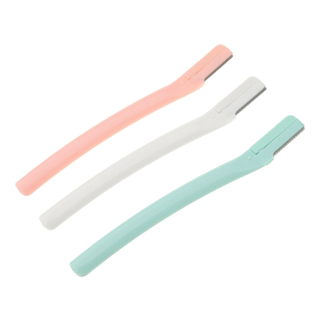 3pcs Facial Eyebrow Razor Trimmer Shaper Shaver Blade Hair Remover Tool