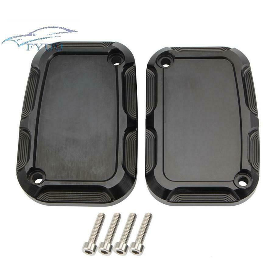 Cut Brake Master Cylinder Front Cover For Motor Touring Street Glide V-Rod CNC
