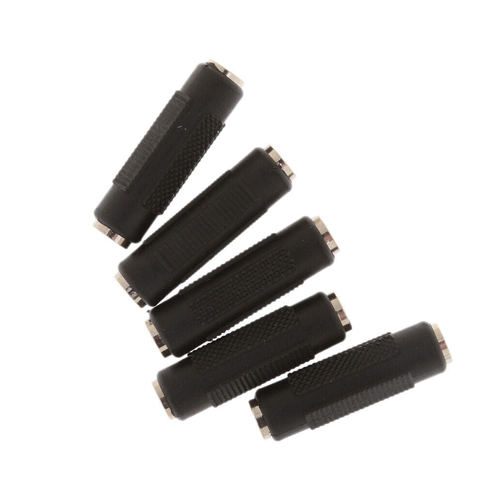 5pcs 3.5mm Stereo Audio Female to Female   Coupler Headphone Adapter