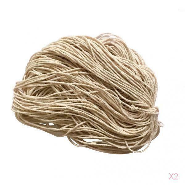 50m Nature DIY Braided Cotton Rope String Cord Dress Craft Wedding Decor