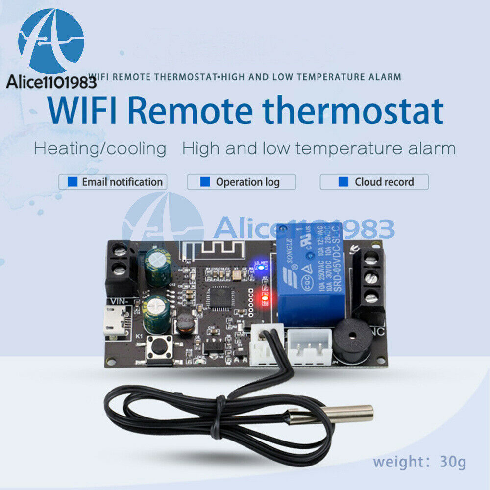 High Precision Remote WIFI Thermostat Temperature Controller Module DC6-30V New