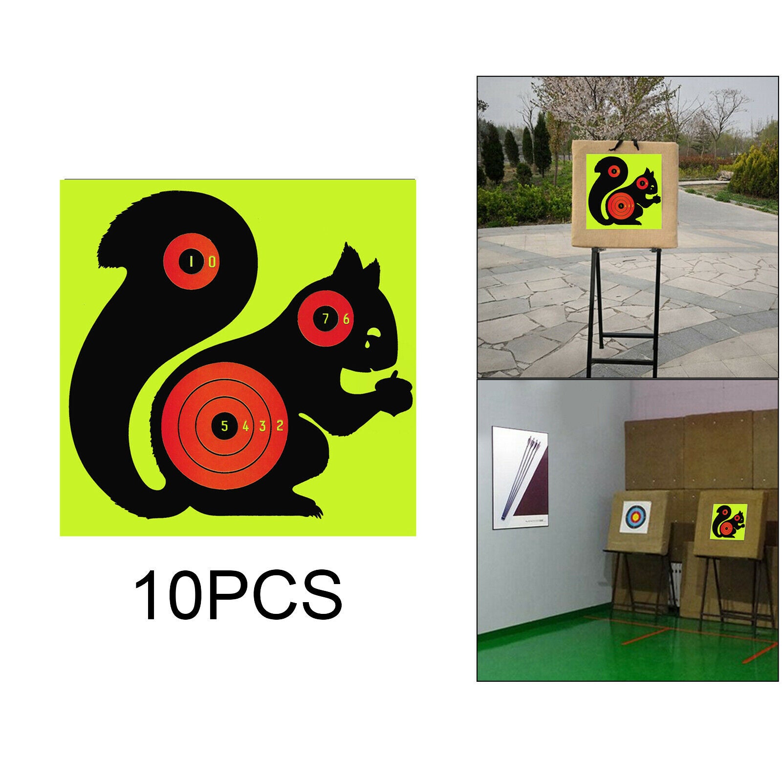 10Pack Shooting Paper Target Face Splatter Targets Sheets Shooting Practice