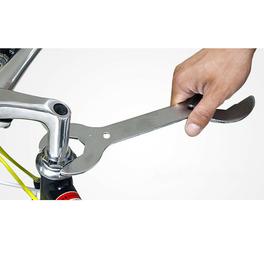 Stainless Steel Bike Headset Wrench Spanner Front Fork Installer Fixing Kit