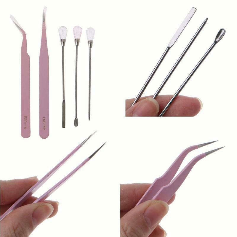 5Pcs ResinTools Mixing Stirring Sticks Bubble Removers Needle Pigment Spoon Kit