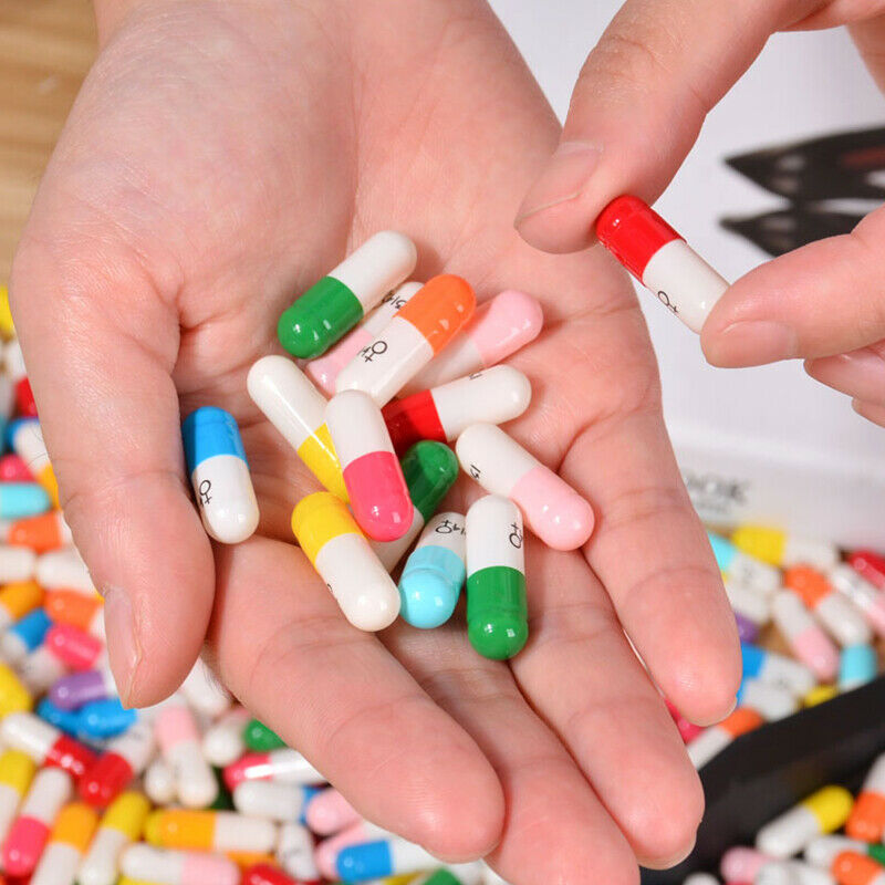 Love Blank Message Capsule Envelope Letter Paper for Children Pill Capsule M JD