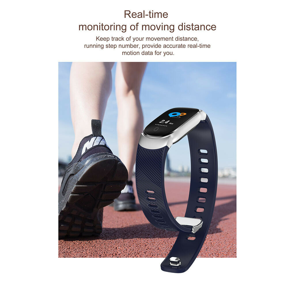QW16 Smart Watch Sport Fitness Heart Rate Tracker Heart Rate Wristband Pink