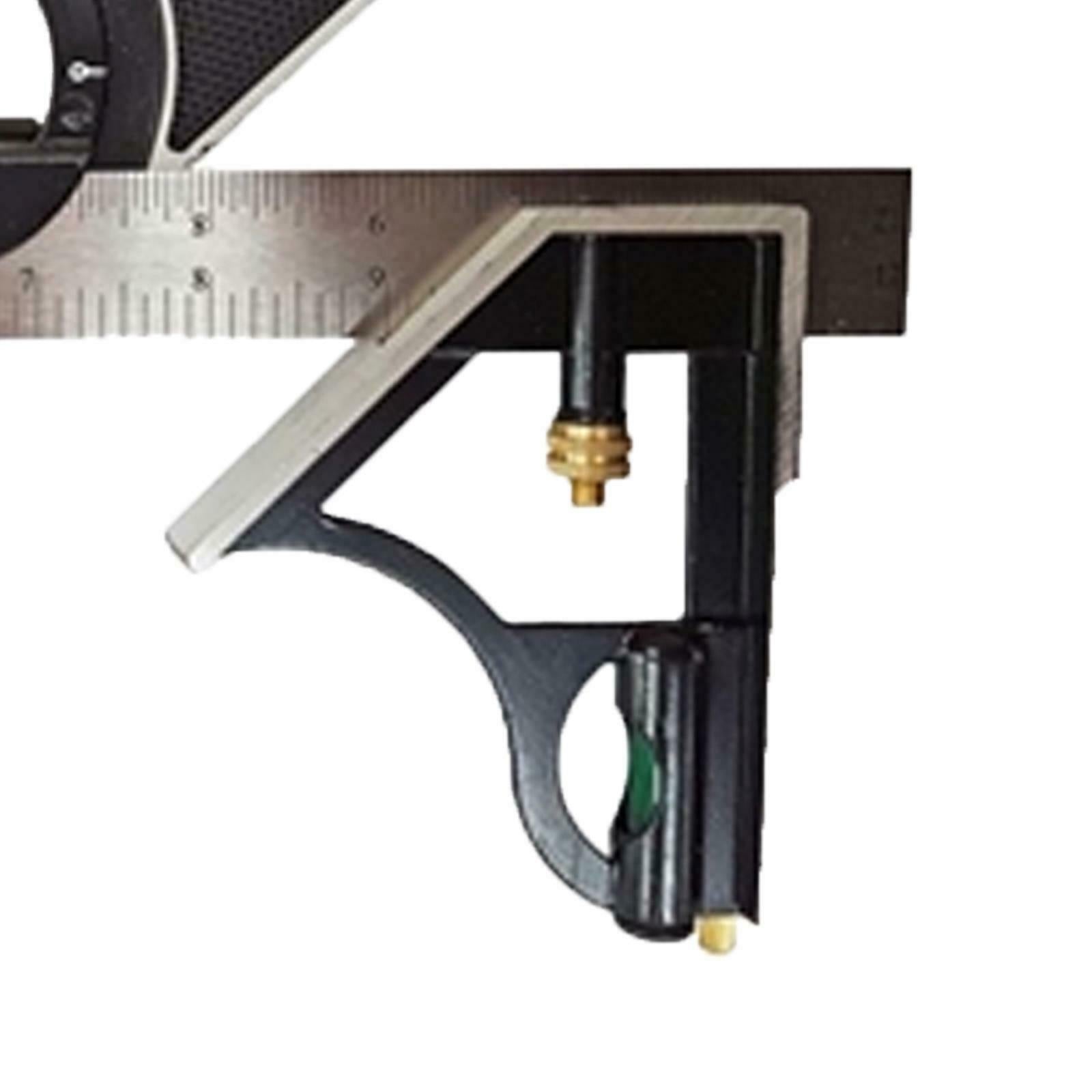 Stainless Steel Combination Square 300mm Movable Square Woodworking Angle Ruler